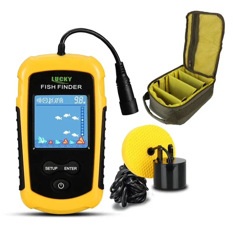 100M Portable Sonar LCD Fish Finders Fishing Tools Echo Sounder Fishing Finder