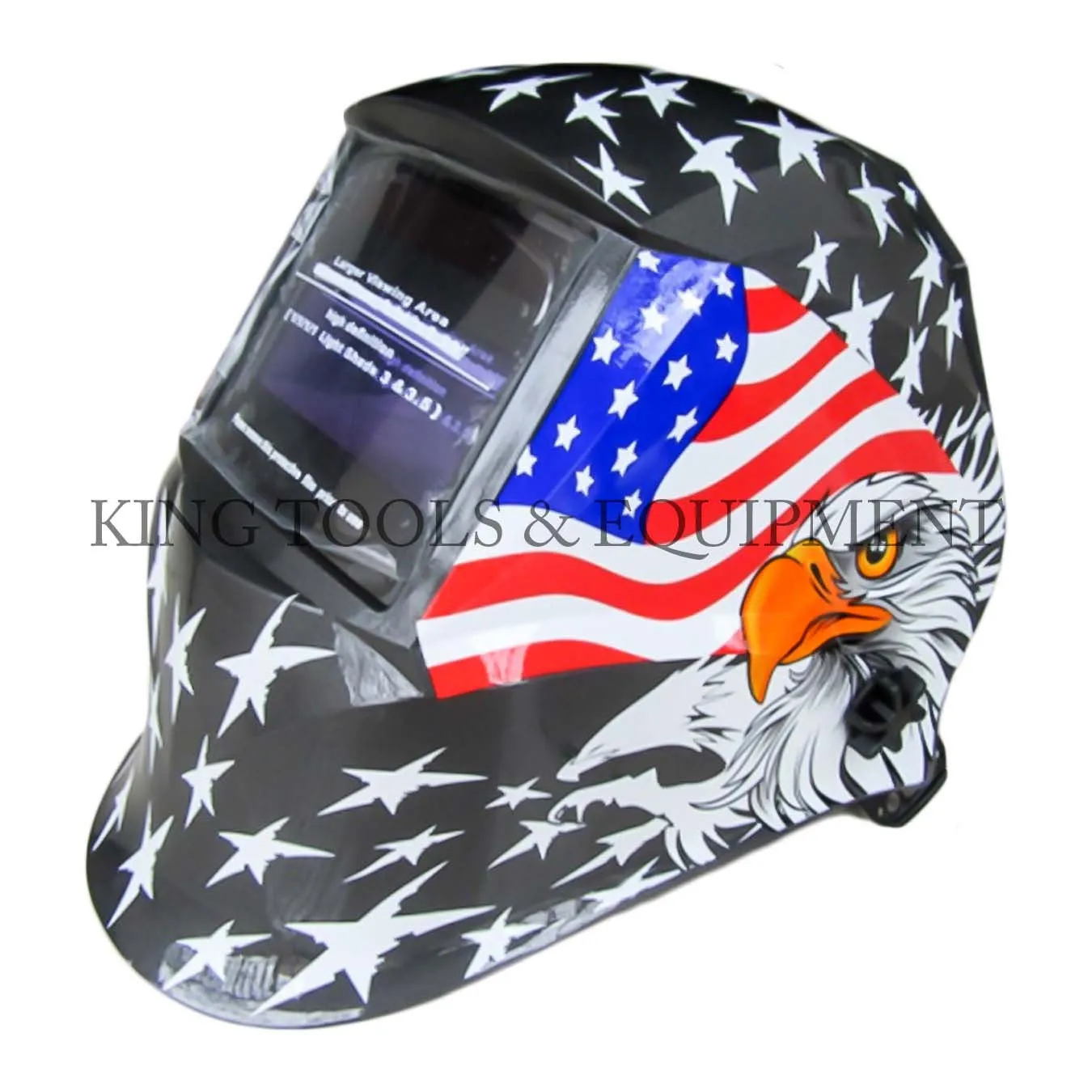 6.5" View Auto-Darkening WELDING HELMET, American Eagle - 1352-0