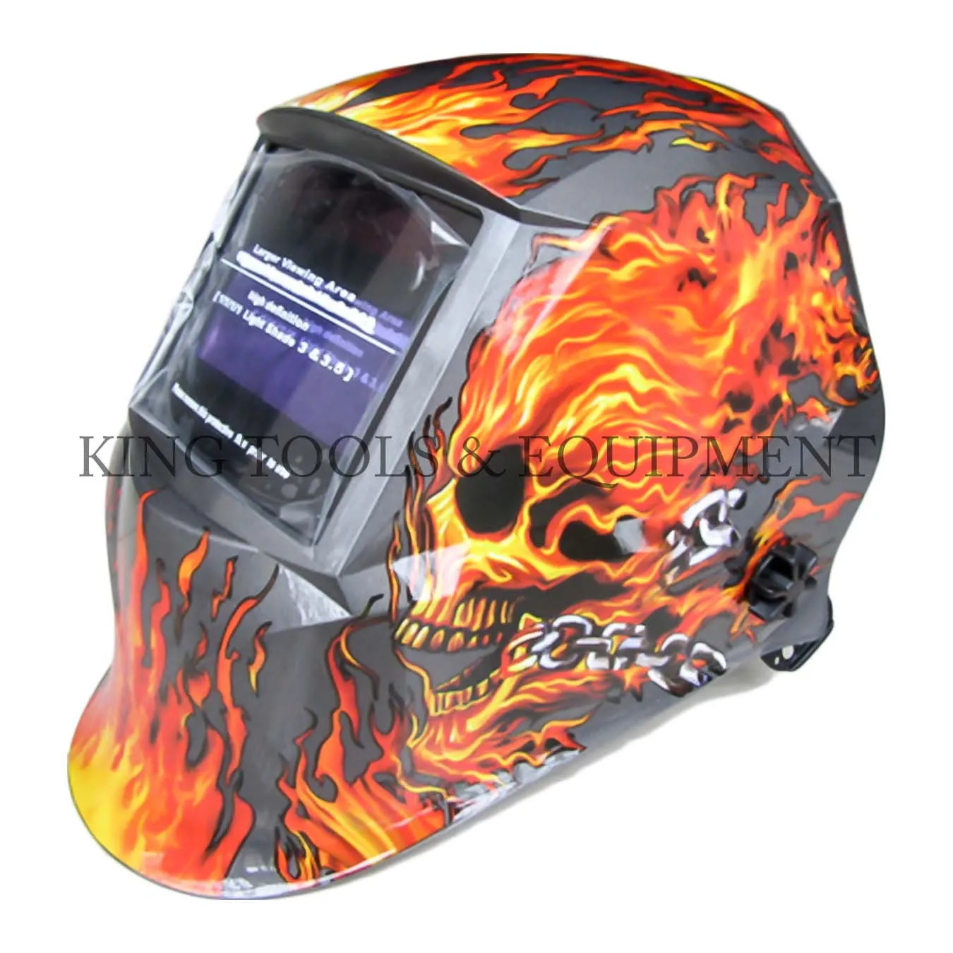 6.5" View Auto-Darkening WELDING HELMET, Ghost - 1353-0