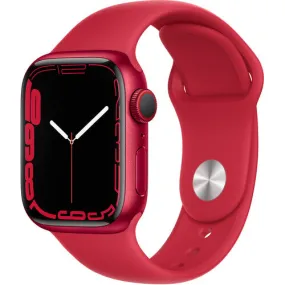 Apple Watch Series 7 GPS   Cellular, 45mm (Product) RED Aluminum Case with (Product) RED Sport Band - Regular