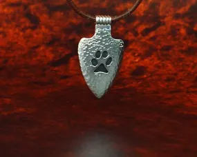 Archers Jewellery Wolf Paw pendant in silver