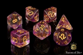 Aura Quartz RPG Dice - 7 Pieces