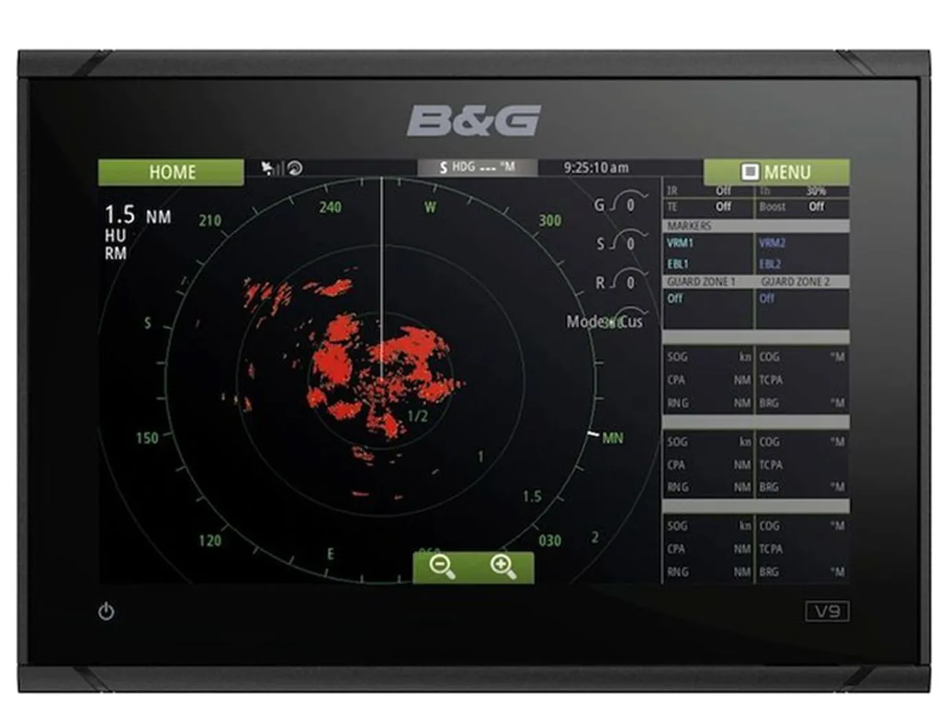 B&G Vulcan 9" Chartplotter with Global Basemap