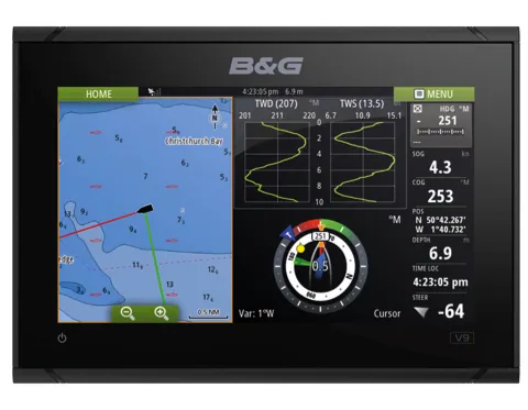 B&G Vulcan 9" Chartplotter with Global Basemap