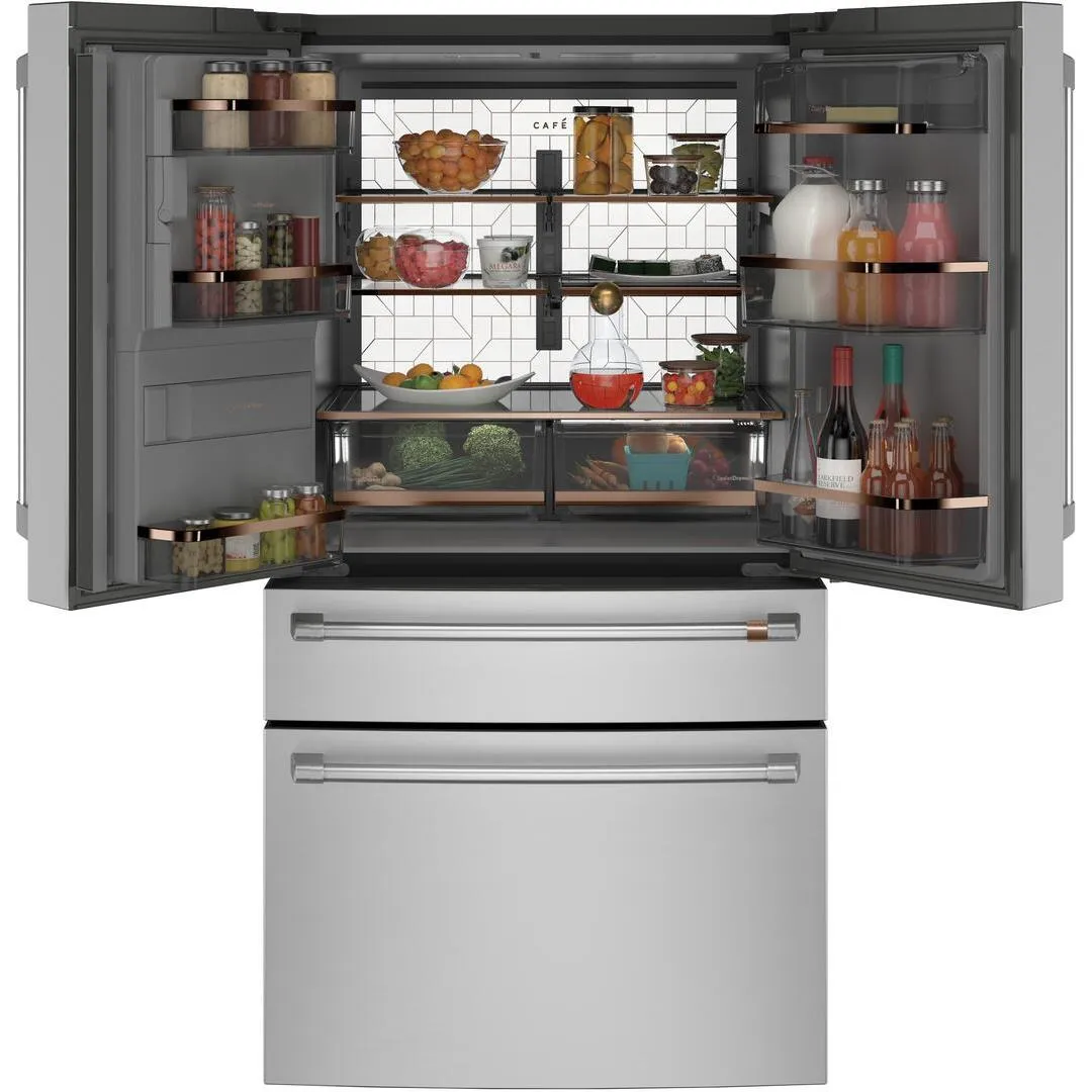 Café 36-inch, 22.3 cu.ft. Counter-Depth French 4-Door Refrigerator with Wi-Fi CXE22DP2PS1