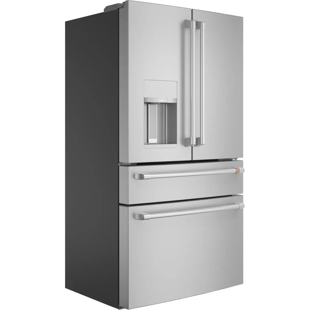 Café 36-inch, 22.3 cu.ft. Counter-Depth French 4-Door Refrigerator with Wi-Fi CXE22DP2PS1