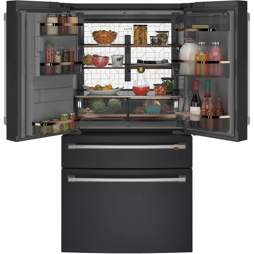 Café 36-inch, 22.3 cu.ft. Counter-Depth French 4-Door Refrigerator with Wi-Fi CXE22DP3PD1