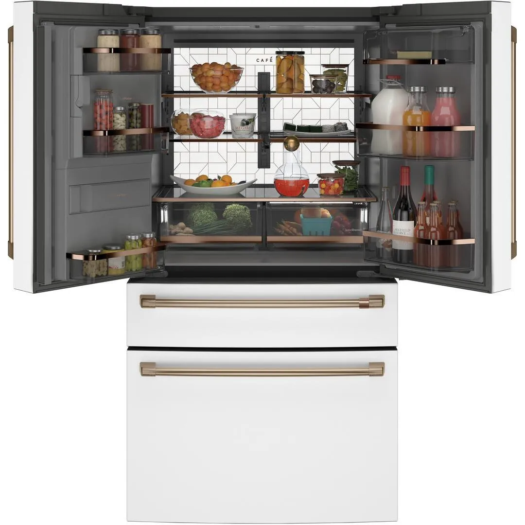 Café 36-inch, 22.3 cu.ft. Counter-Depth French 4-Door Refrigerator with Wi-Fi CXE22DP4PW2