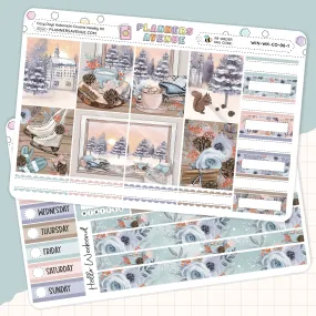 Cozy Days Hobonichi Cousins Weekly Sticker Foiled Kit (HOLO SILVER FOIL)