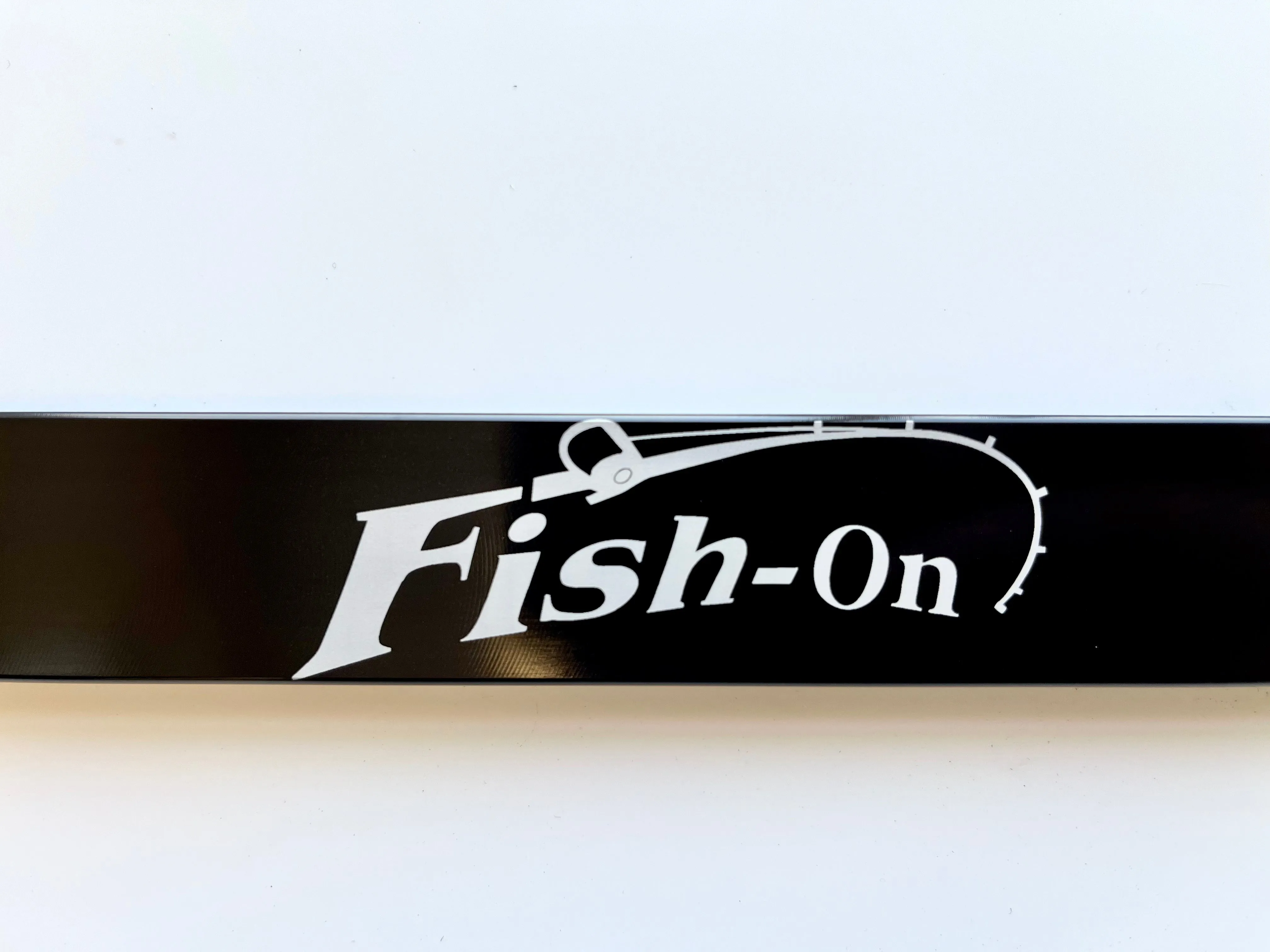 Fish On Aluminum License Plate Frame