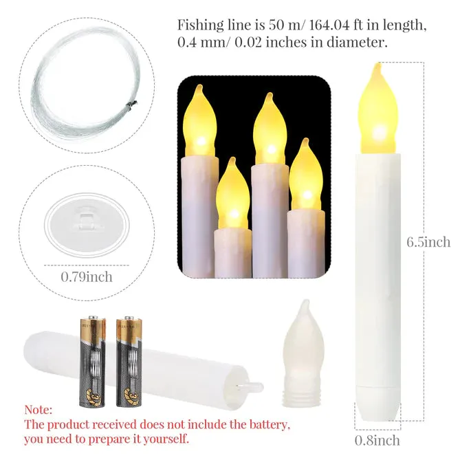 Floating Candles - 12 Pc Battery Operated Led Candles