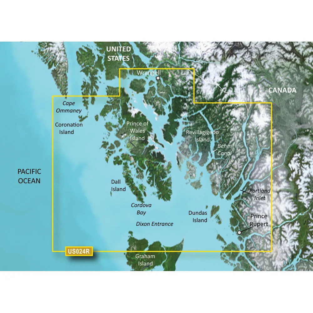 Garmin BlueChart g3 Vision HD - VUS024R - Wrangell - Dixon Entrance - microSD/SD [010-C0725-00]