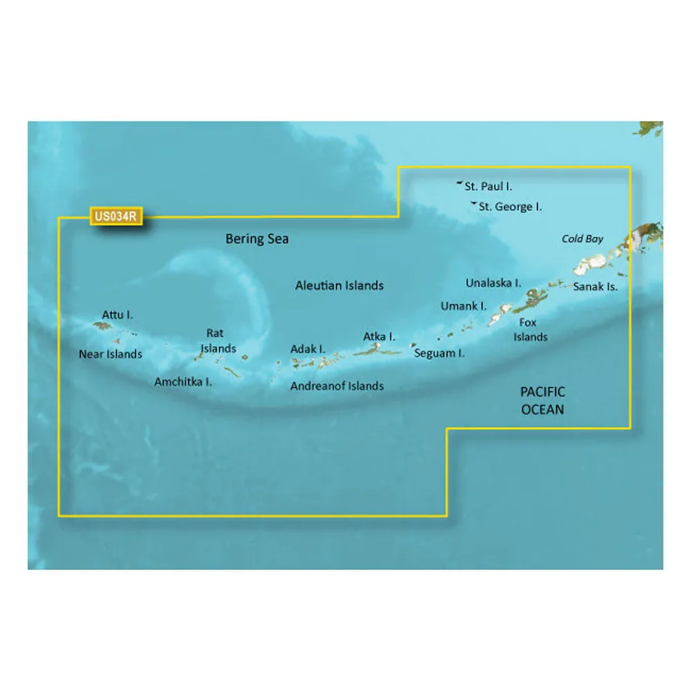 Garmin BlueChart g3 Vision HD - VUS034R - Aleutian Islands - microSD/SD [010-C0735-00]