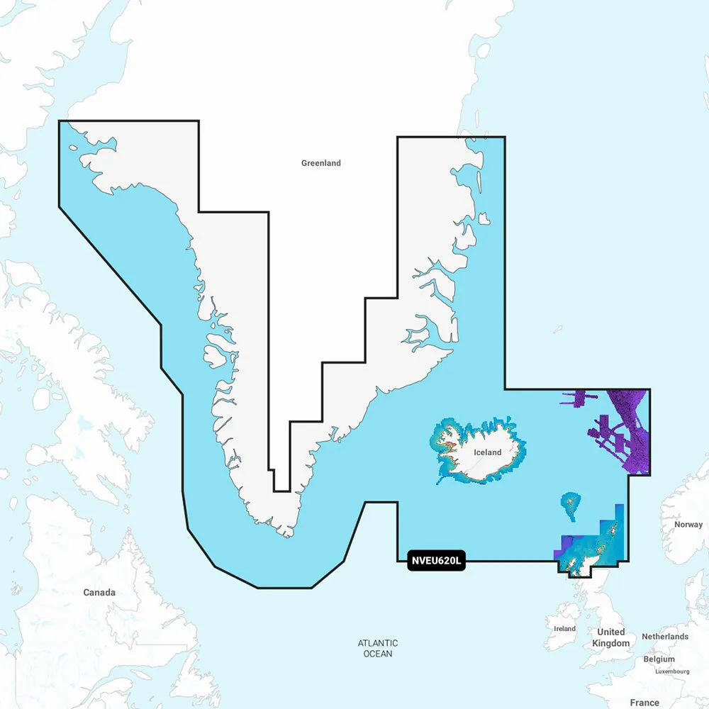 Garmin Navionics Vision  NVEU620L Greenland  Iceland [010-C1270-00]