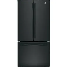 GE 33-inch, 18.6 cu. ft. Counter-Depth French-Door Refrigerator GWE19JGLBB