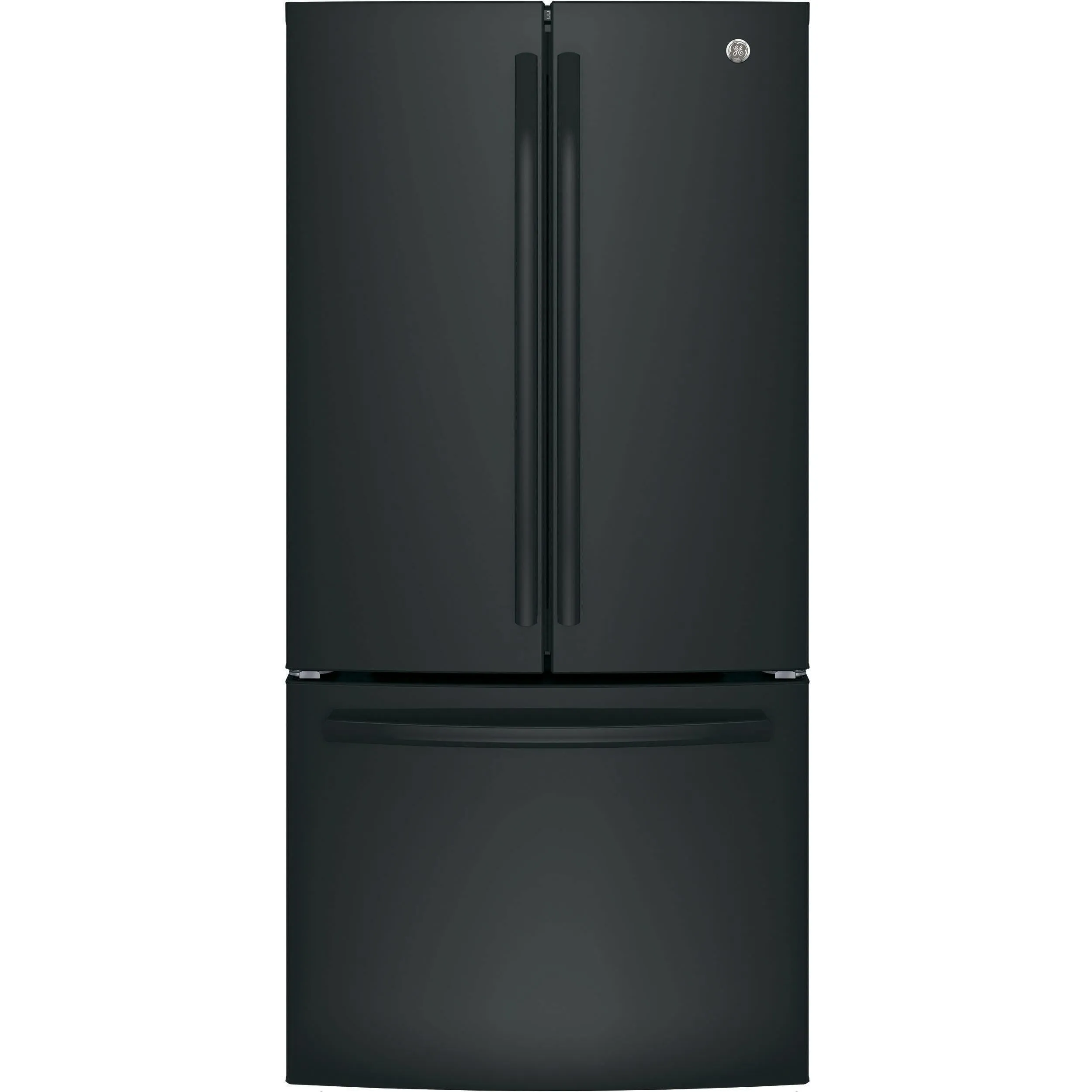 GE 33-inch, 18.6 cu. ft. Counter-Depth French-Door Refrigerator GWE19JGLBB