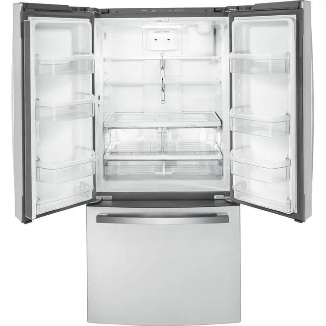 GE 33-inch, 18.6 cu. ft. Counter-Depth French-Door Refrigerator GWE19JYLFS