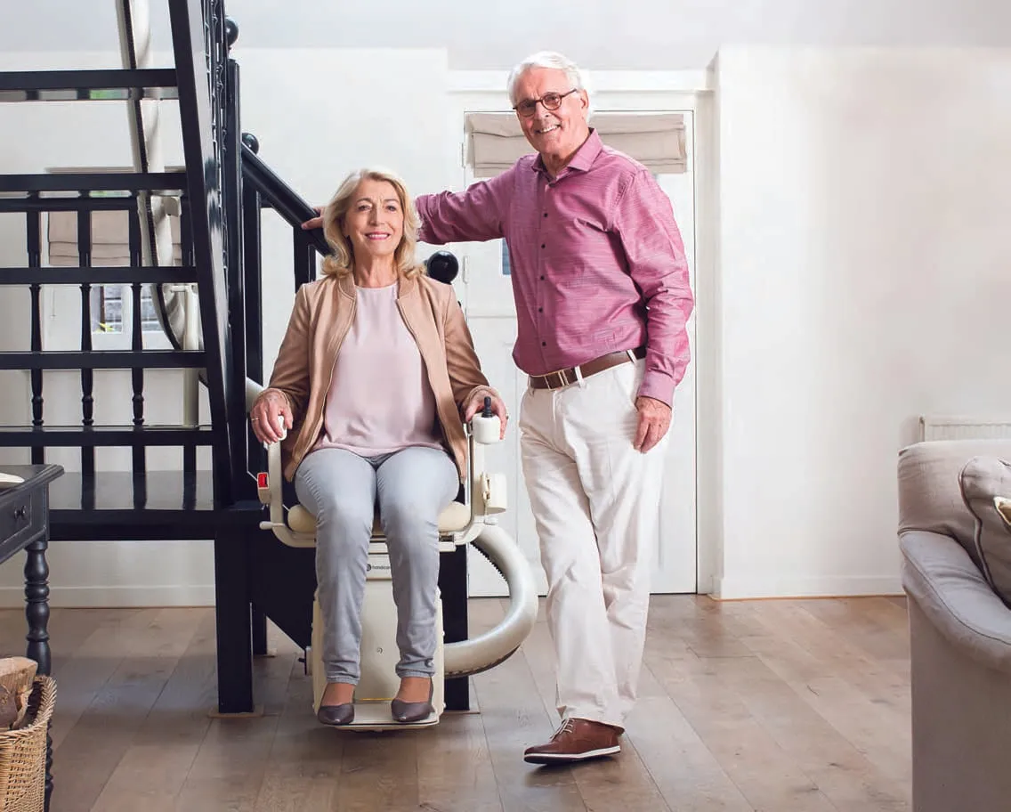 Handicare Freecurve Single-Rail Curved Custom Stairlift