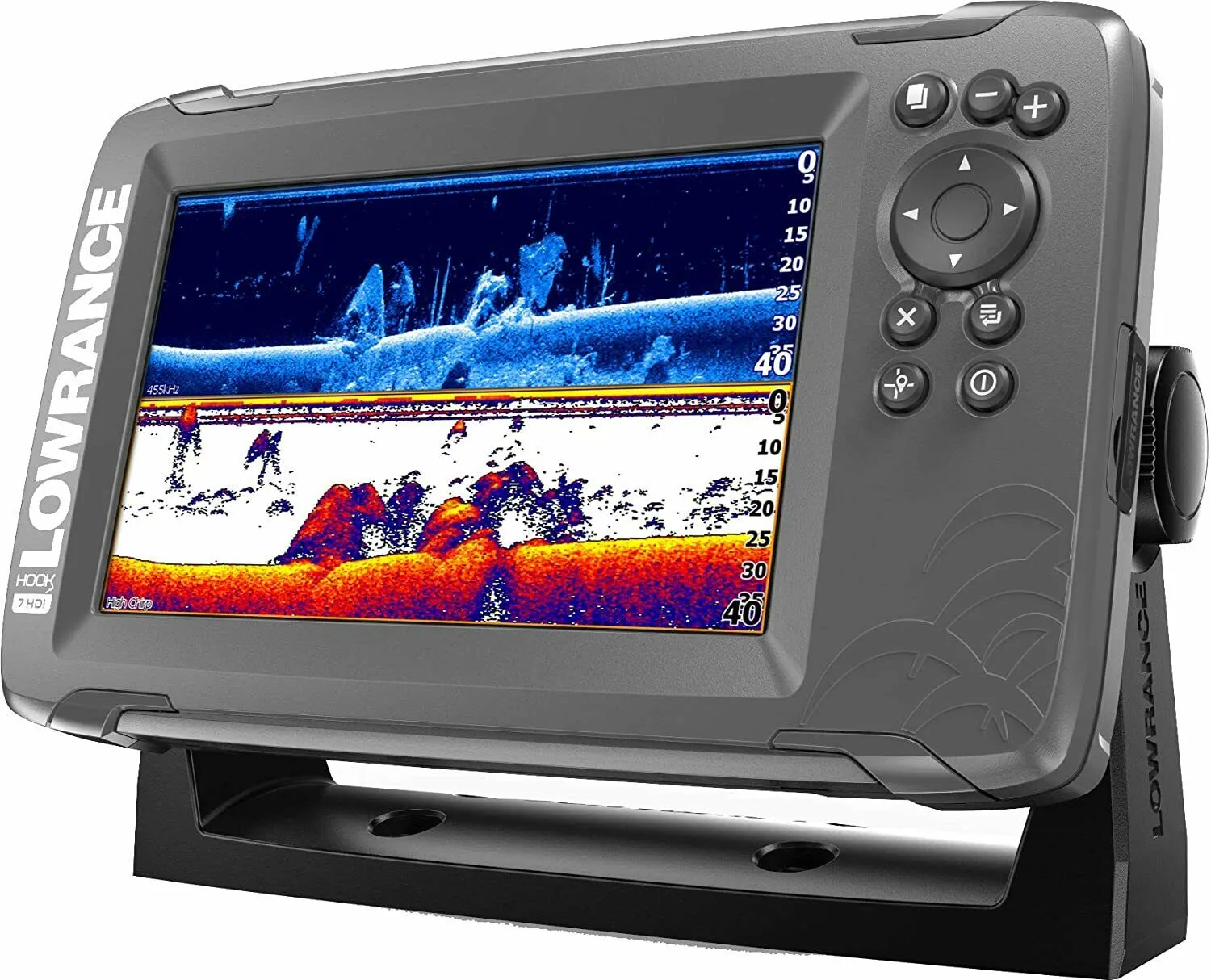 HOOK2 7- 7-inch Fish Finder with SplitShot Transducer and US Inland Lake Maps Installed