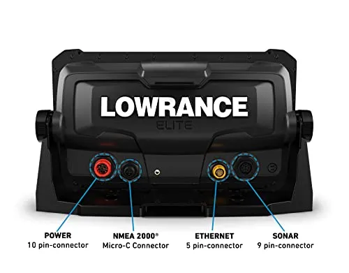 Lowrance Elite FS 7 Fish Finder (No Transducer) with Preloaded C-MAP Contour  Charts