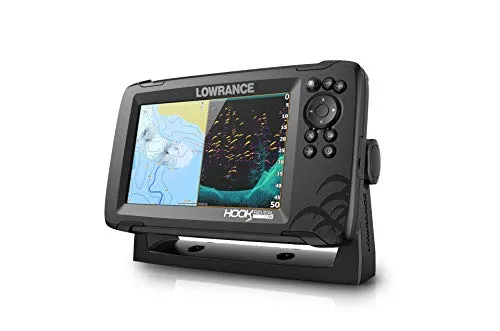 Lowrance HOOK Reveal 7x SplitShot - 7-inch Fish Finder with SplitShot Transducer, GPS Plotter