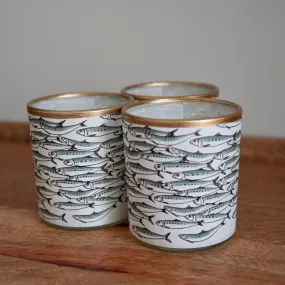 Mackerel Glass Votive