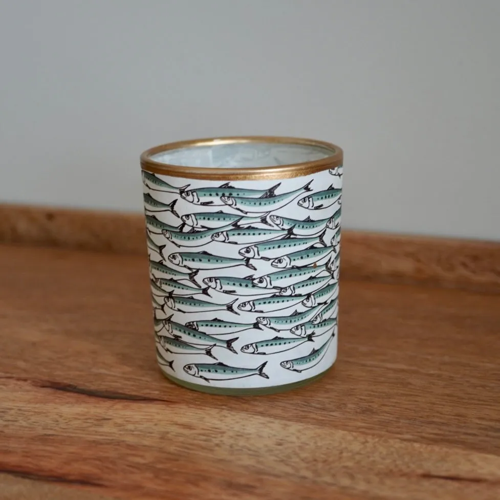 Mackerel Glass Votive