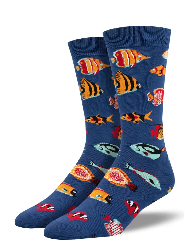 Men's Bamboo Tropical Fish Socks