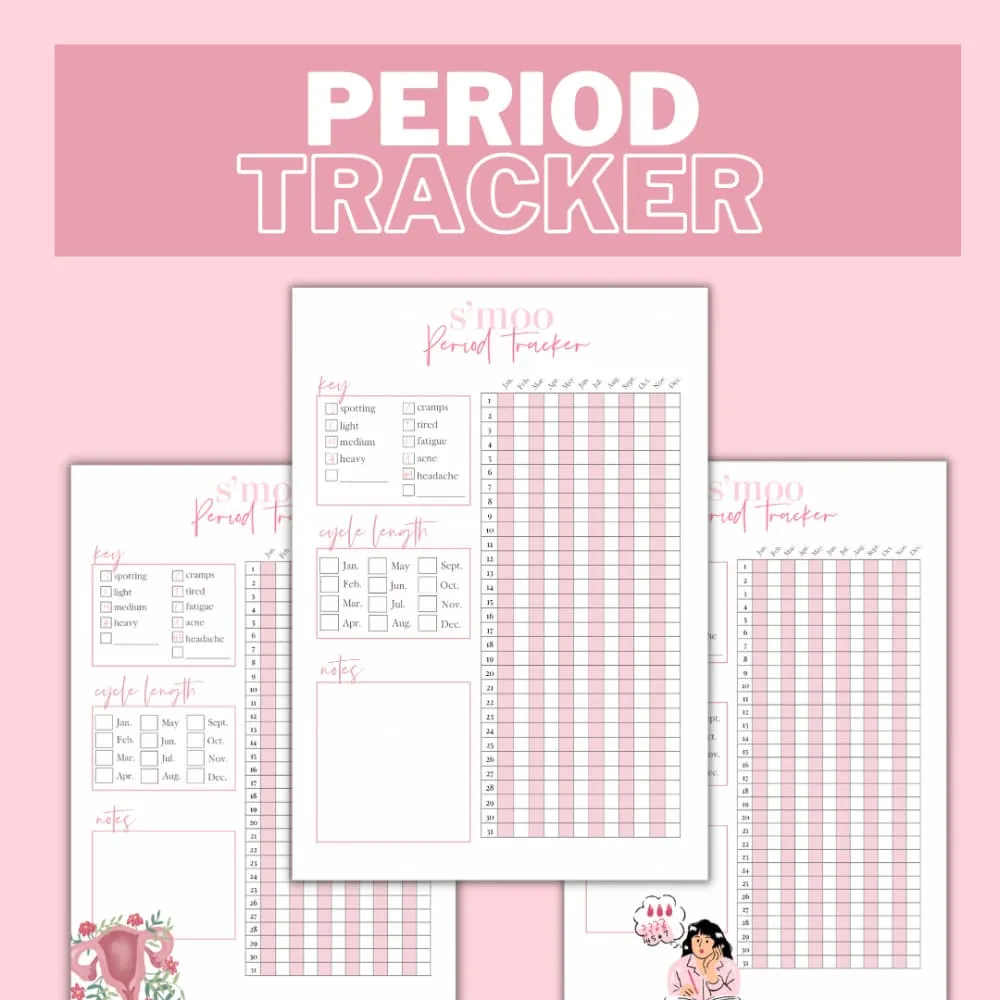 Period Tracker - Printable PDF