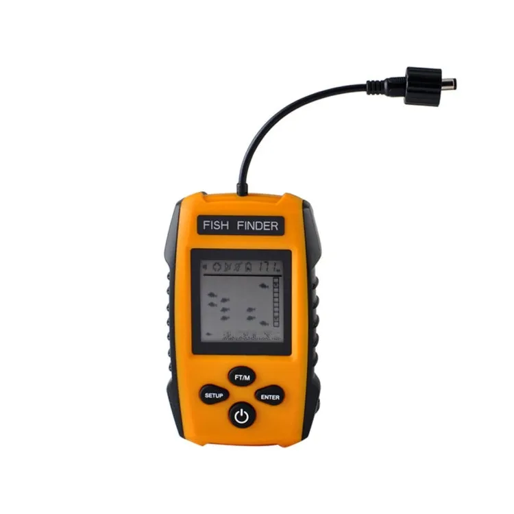 Portable Wired Fish Finder with Sonar Sensor Transducer and LCD Display