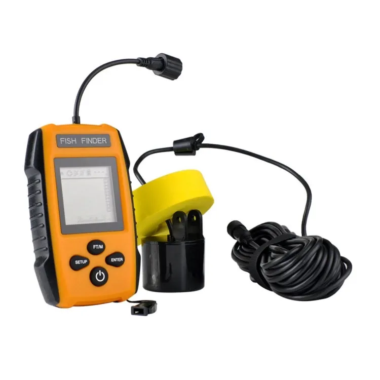 Portable Wired Fish Finder with Sonar Sensor Transducer and LCD Display