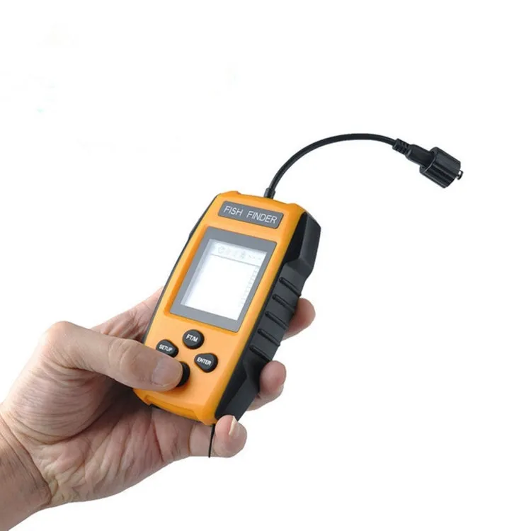 Portable Wired Fish Finder with Sonar Sensor Transducer and LCD Display