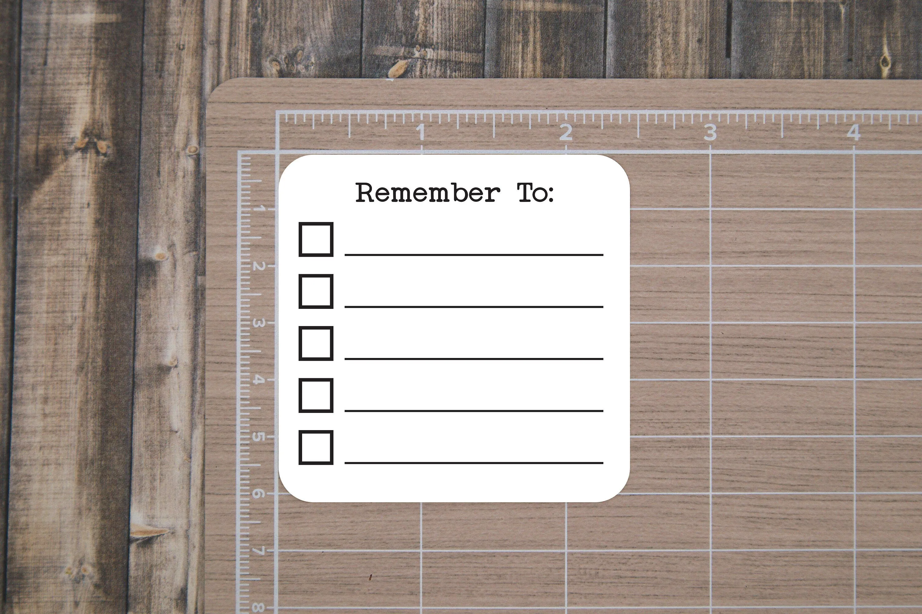 Reminder List Stickers for Planners, Journals, and Notebooks | To Do Remember To  | Die Cut, Matte Finish