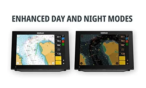 Simrad NSX 3007 - Chartplotter Fish Finder with HDI Transducer and C-MAP Discover X Charts, Black