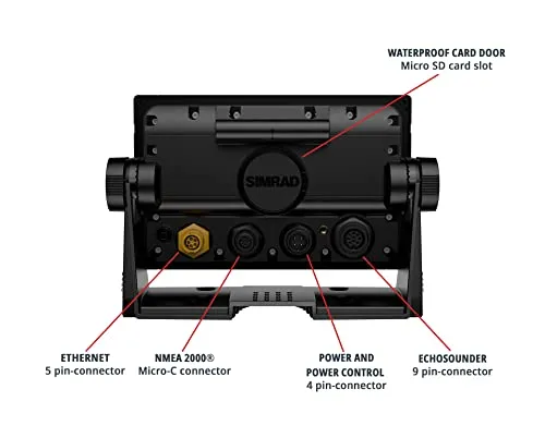 Simrad NSX 3007 - Chartplotter Fish Finder with HDI Transducer and C-MAP Discover X Charts, Black