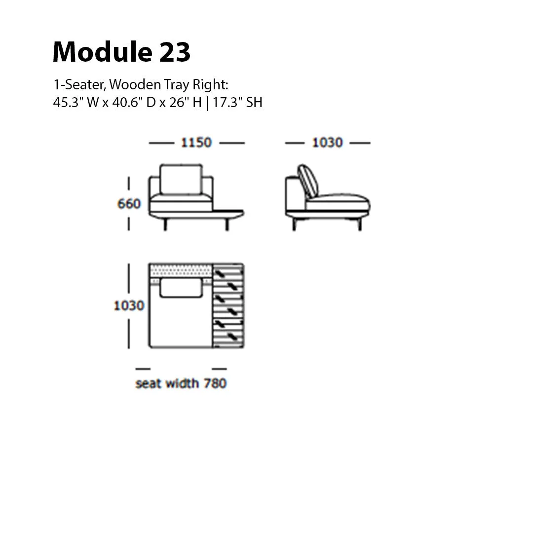 Surface Modular Sofa (Modules 22-25)