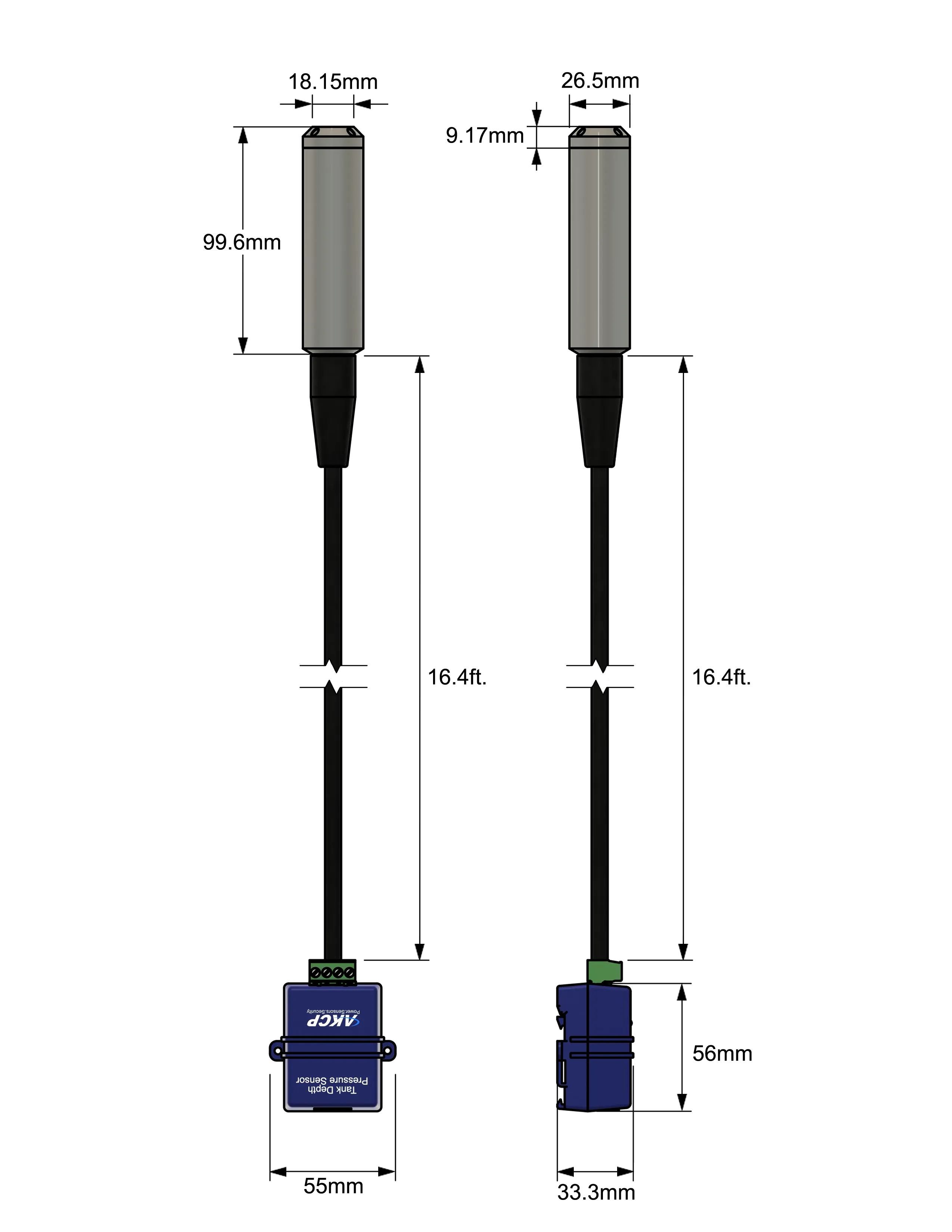 Tank Depth Pressure Sensor