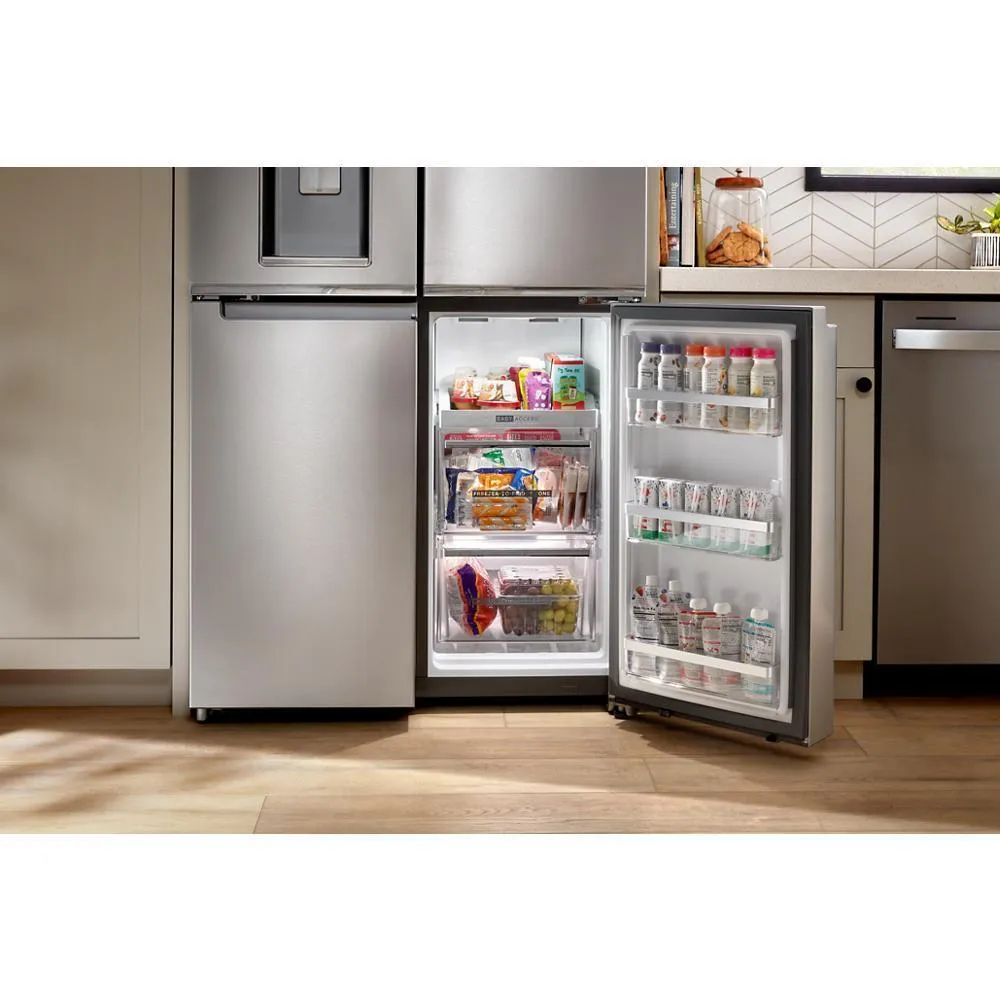 Whirlpool WRQC7836RZ 36-Inch Counter Depth 4 Door Refrigerator with Ice Maker in Door