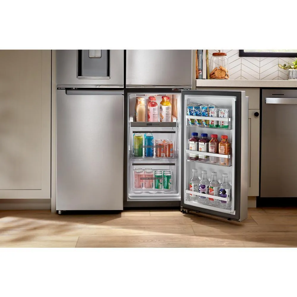 Whirlpool WRQC7836RZ 36-Inch Counter Depth 4 Door Refrigerator with Ice Maker in Door