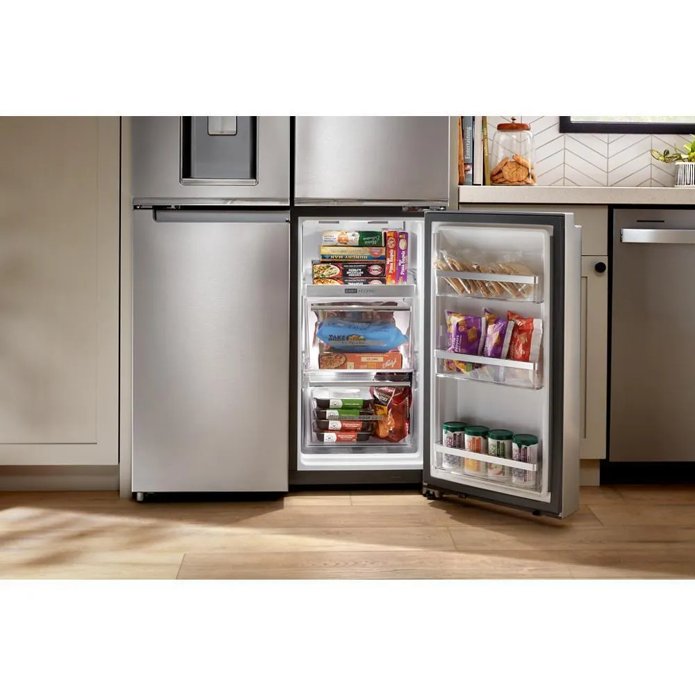 Whirlpool WRQC7836RZ 36-Inch Counter Depth 4 Door Refrigerator with Ice Maker in Door