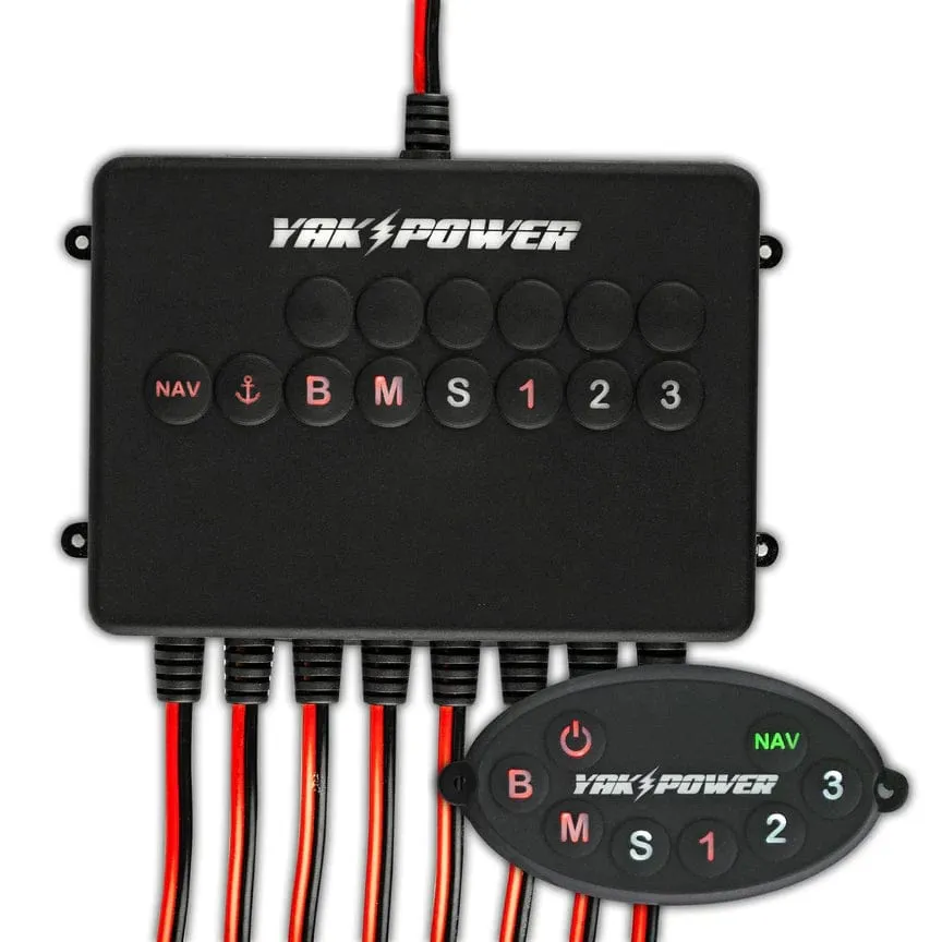 Yak-Power Wireless 8 Circuit Digital Switcher With Integrated Bluetooth